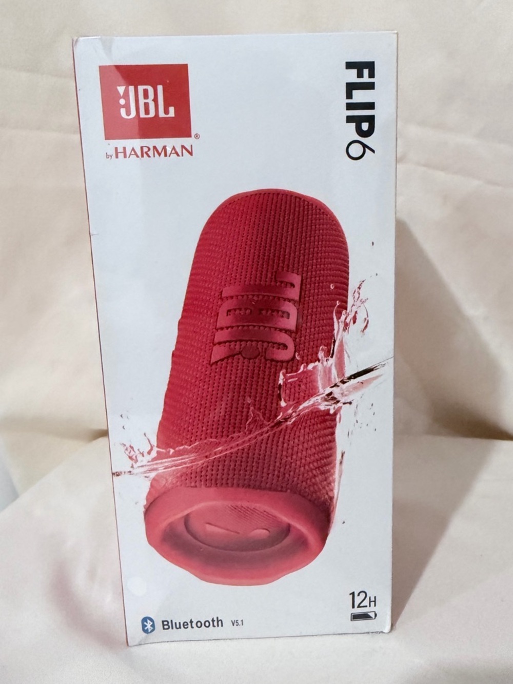 JBL Flip 6 Red Portable Bluetooth Speaker Waterproof Wireless Brand New In Box